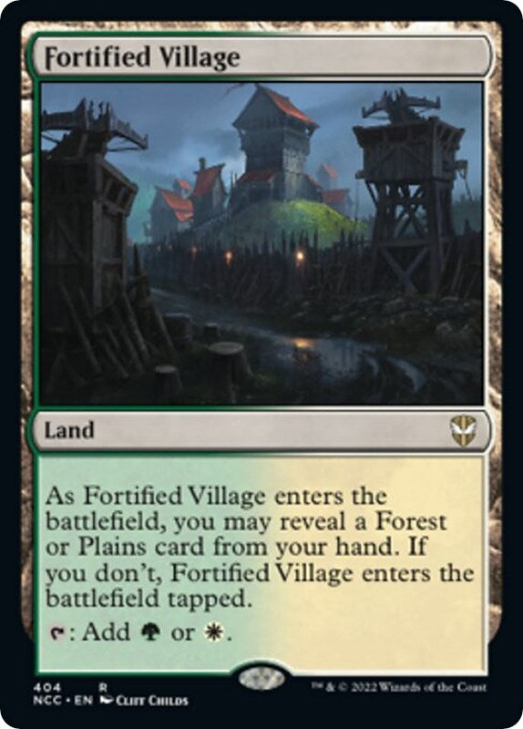 Image for Fortified Village (404) (Streets of New Capenna) - Magic: The Gathering