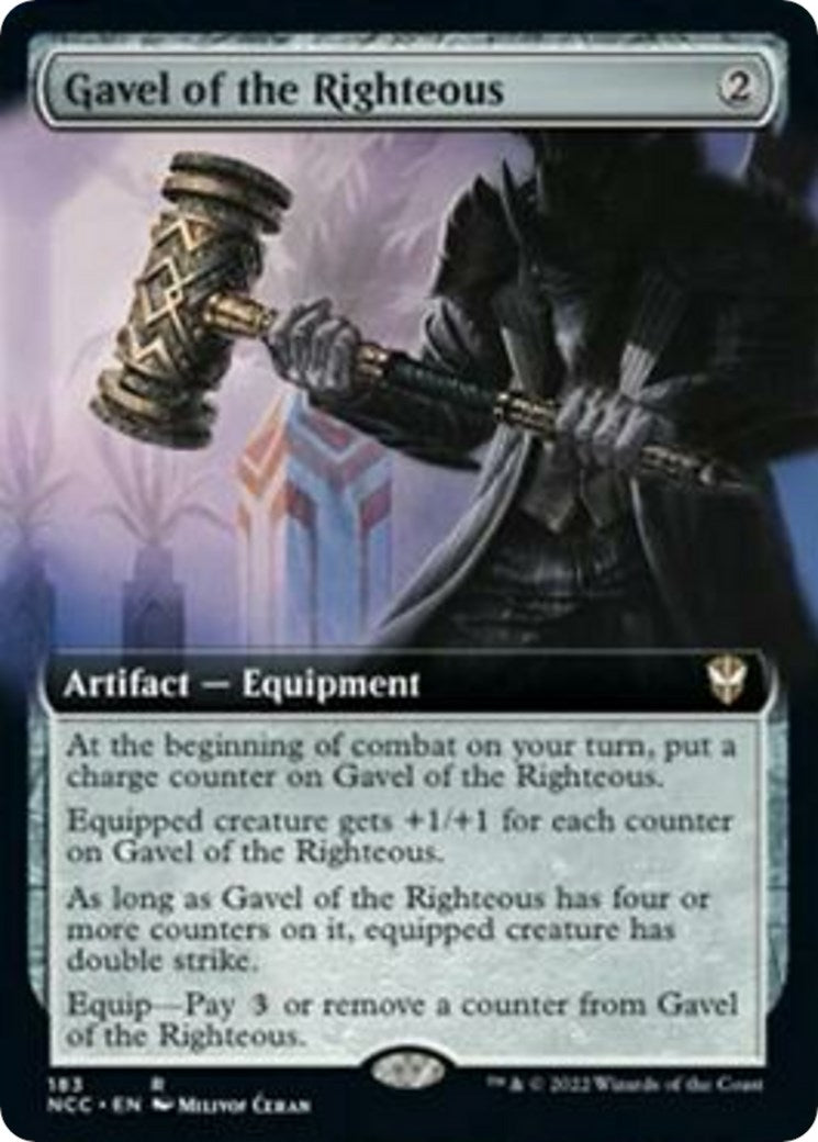 Image for Gavel of the Righteous (Extended Art) (183) (Streets of New Capenna) - Magic: The Gathering
