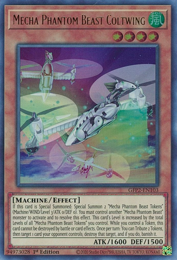 Image for Mecha Phantom Beast Coltwing (GFP2-EN103) (GFP2) - YuGiOh
