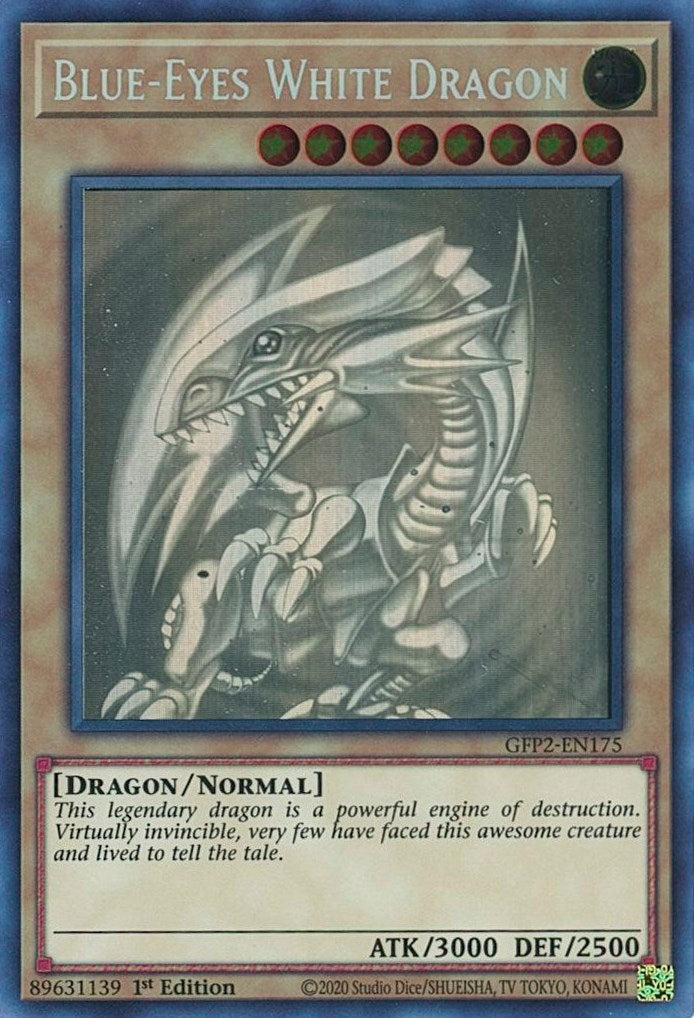 Blue-Eyes White Dragon (Ghost Rare) (GFP2-EN175) (GFP2)