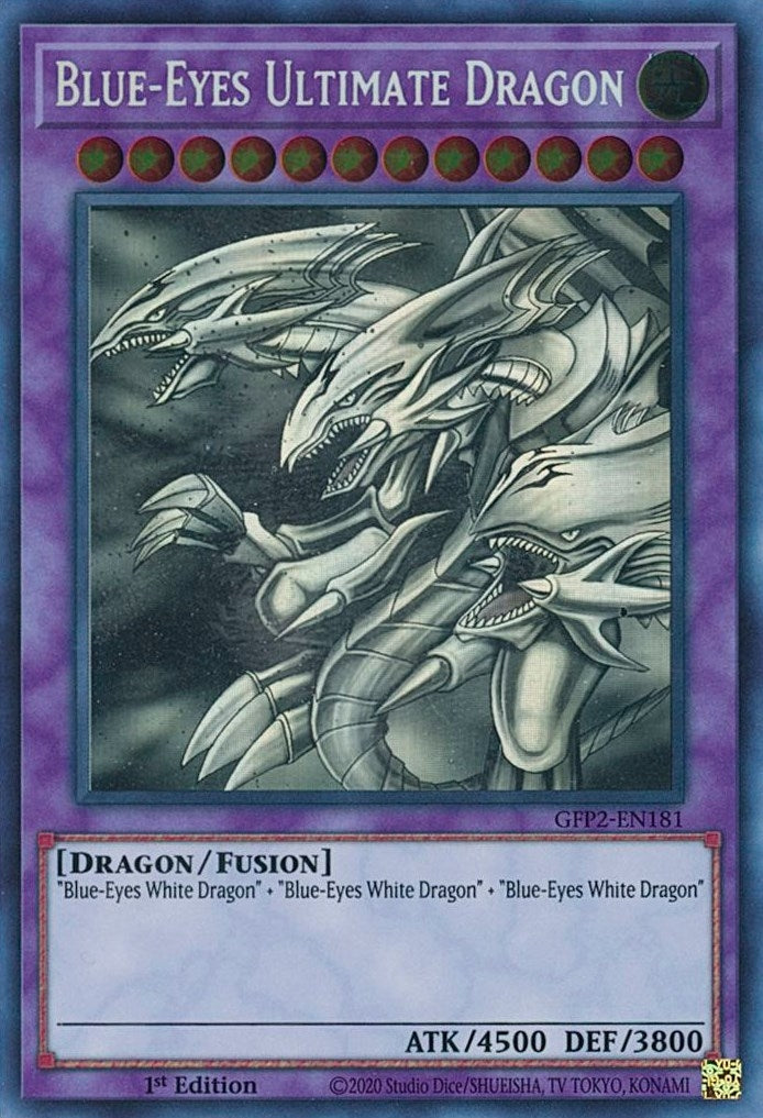 Blue-Eyes Ultimate Dragon (Ghost Rare) (GFP2-EN181) (GFP2)
