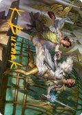 Image for Daring Escape Art Card (Gold-Stamped Signature) (18) (Streets of New Capenna) - Magic: The Gathering