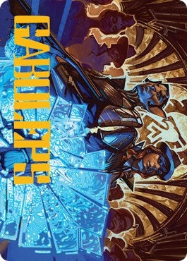 Image for Contractual Safeguard Art Card (Gold-Stamped Signature) (50) (Streets of New Capenna) - Magic: The Gathering
