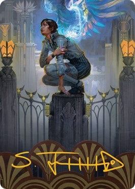 Image for Giada, Font of Hope Art Card (65/81) (Gold-Stamped Signature) (65) (Streets of New Capenna) - Magic: The Gathering