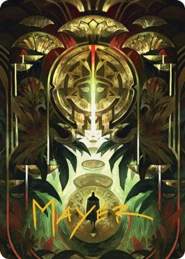 Image for Jetmir's Garden Art Card (76/81) (Gold-Stamped Signature) (76) (Streets of New Capenna) - Magic: The Gathering