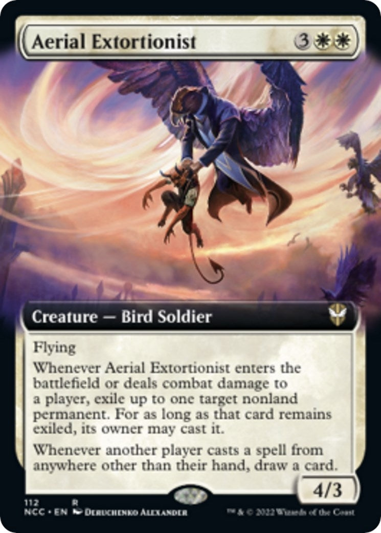 Image for Aerial Extortionist (Extended Art) (112) (Streets of New Capenna) - Magic: The Gathering
