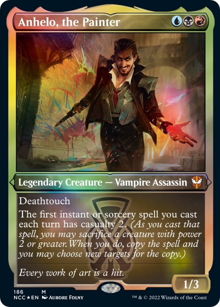 Image for Anhelo, the Painter (Display Commander) - Thick Stock (186) (Streets of New Capenna) - Magic: The Gathering