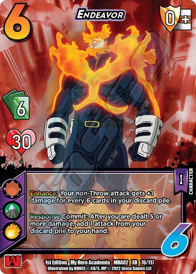 Endeavor (XR) (76/117) (UniVersus: My Hero Academia: Crimson Rampage)
