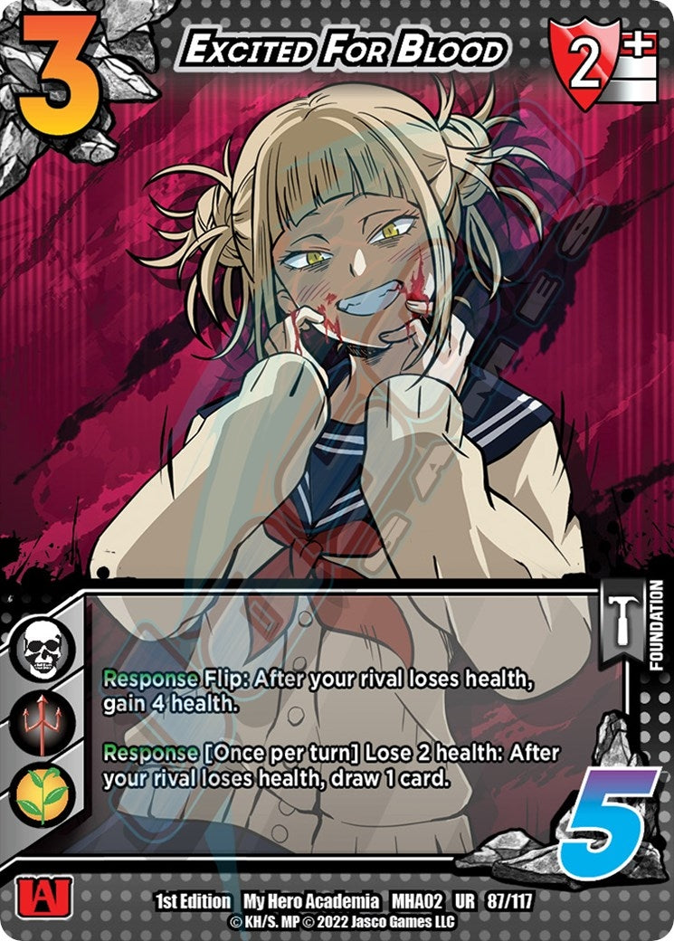 Image for Excited For Blood (87/117) (UniVersus: My Hero Academia: Crimson Rampage) - UniVersus