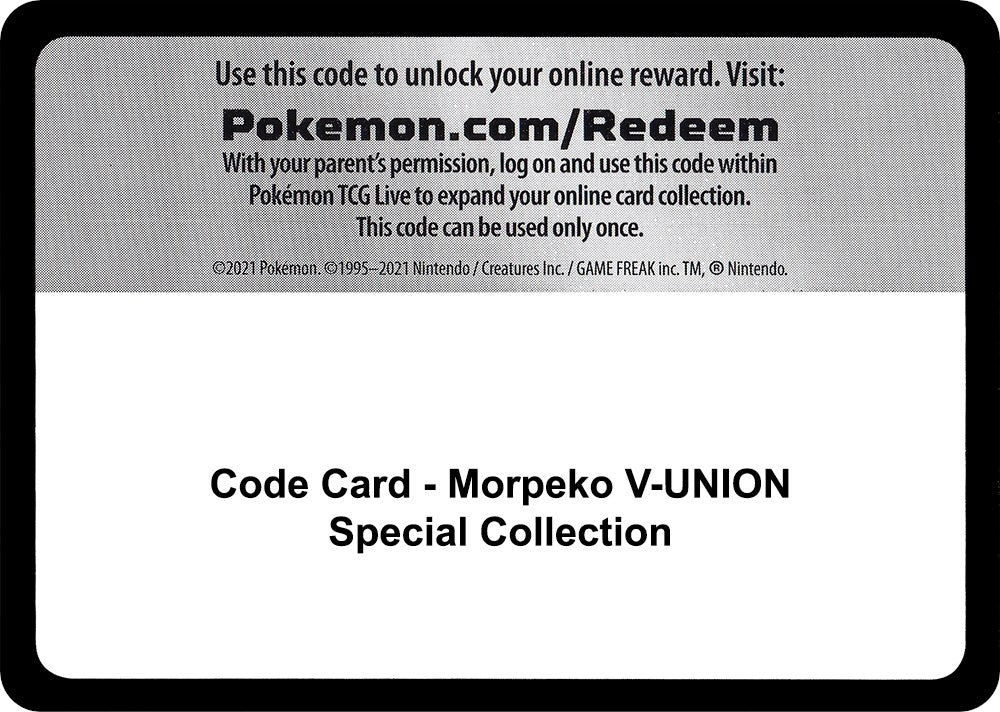 Image for Code Card - Morpeko V-UNION Special Collection (MCAP) - Pokemon