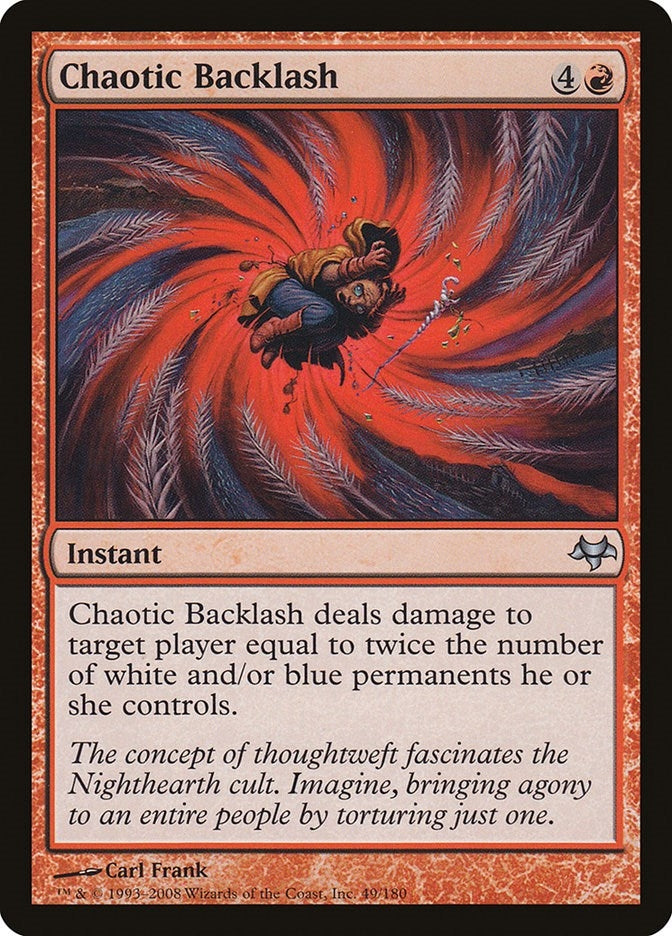 Image for Chaotic Backlash (49) (Eventide) - Magic: The Gathering