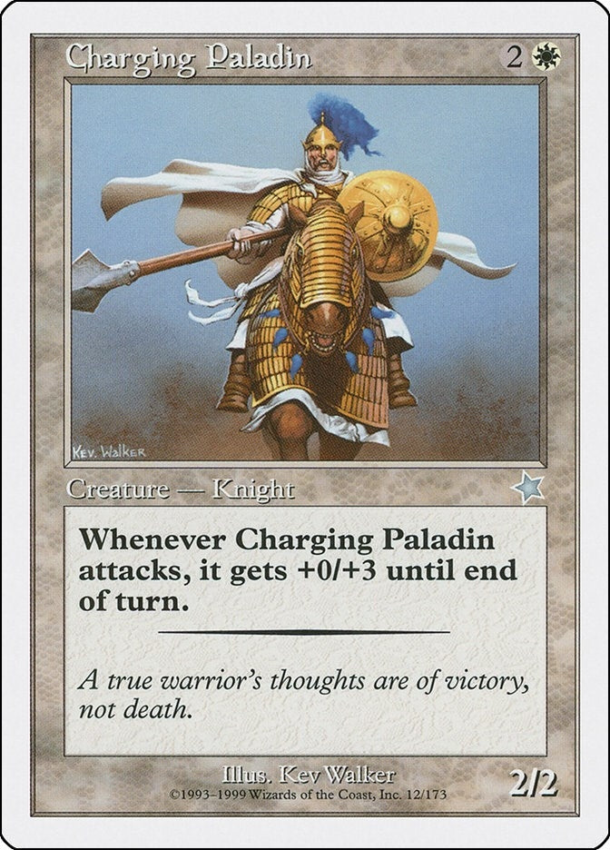Image for Charging Paladin (12) (Starter 1999) - Magic: The Gathering