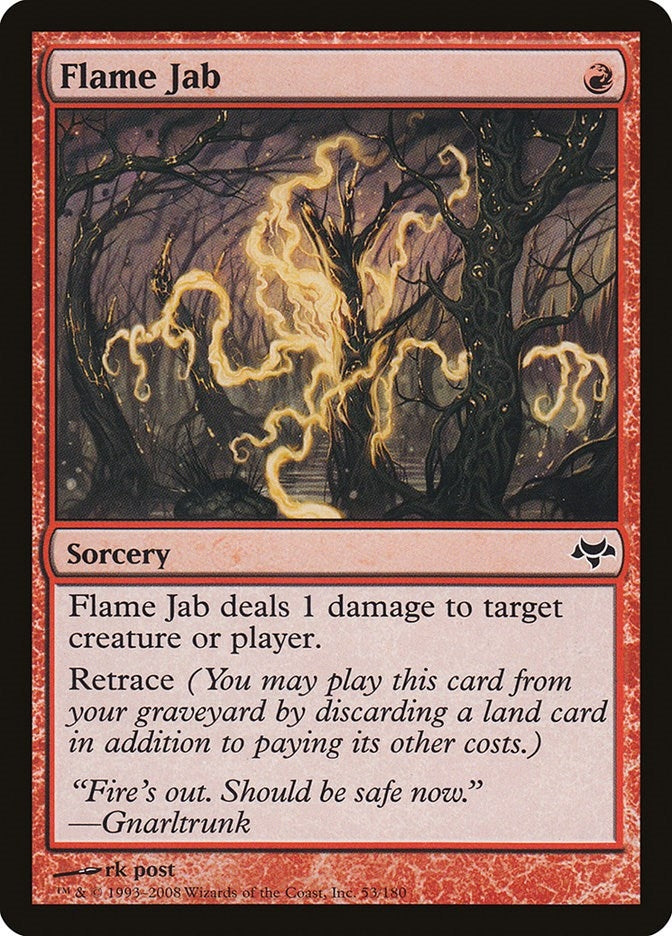 Image for Flame Jab (53) (Eventide) - Magic: The Gathering
