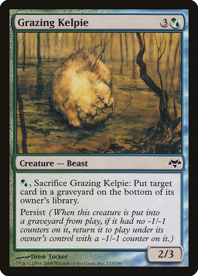 Image for Grazing Kelpie (153) (Eventide) - Magic: The Gathering