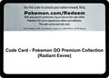 Image for Code Card - Pokemon GO Premium Collection [Radiant Eevee] (PGO) - Pokemon