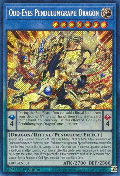 Image for Odd-Eyes Pendulumgraph Dragon (DIFO-EN034) (DIFO) - YuGiOh