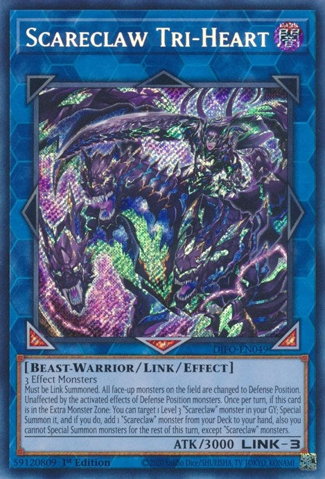 Image for Scareclaw Tri-Heart (DIFO-EN049) (DIFO) - YuGiOh