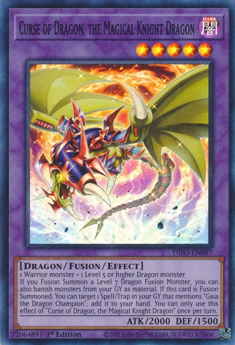 Image for Curse of Dragon, the Magical Knight Dragon (DIFO-EN097) (DIFO) - YuGiOh