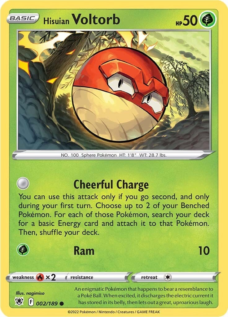 Image for Hisuian Voltorb (002/189) (SWSH10) - Pokemon