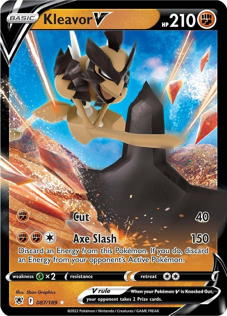 Image for Kleavor V (087/189) (SWSH10) - Pokemon