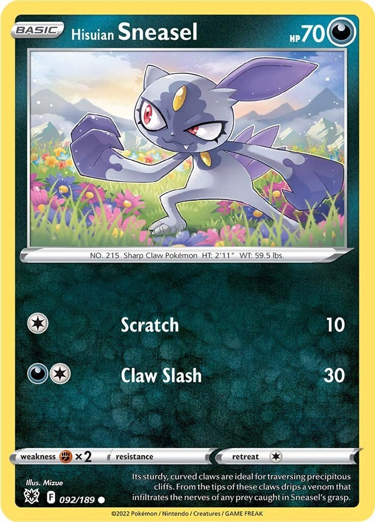Image for Hisuian Sneasel (092/189) (SWSH10) - Pokemon