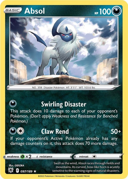 Image for Absol (097/189) (SWSH10) - Pokemon