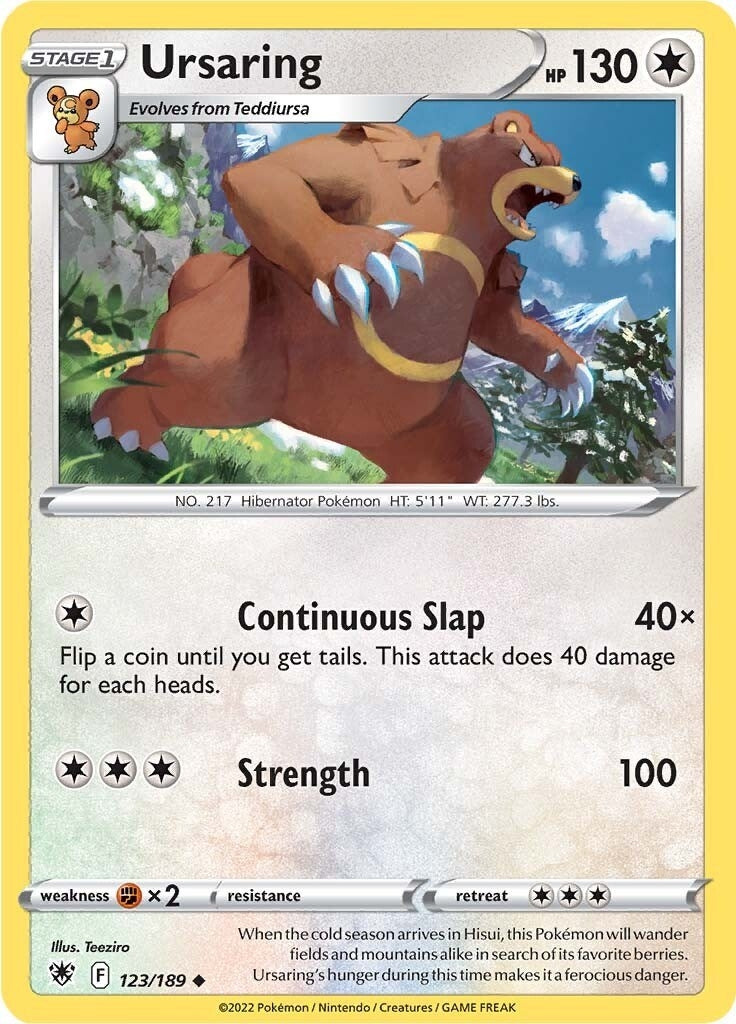 Image for Ursaring (123/189) (SWSH10) - Pokemon
