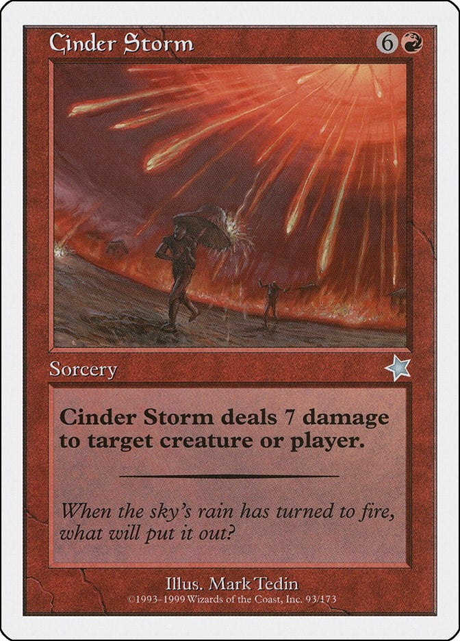 Image for Cinder Storm (93) (Starter 1999) - Magic: The Gathering