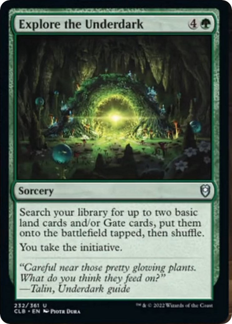 Image for Explore the Underdark (232) (Commander Legends: Battle for Baldur's Gate) - Magic: The Gathering
