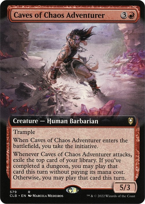 Image for Caves of Chaos Adventurer (Extended Art) (579) (Commander Legends: Battle for Baldur's Gate) - Magic: The Gathering