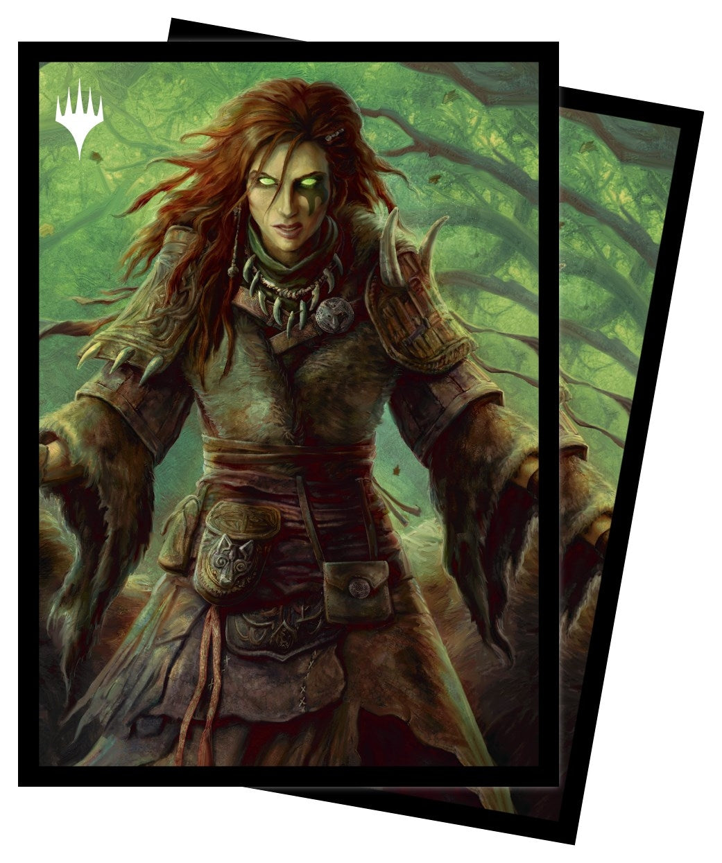 Image for Battle for Baldur's Gate Faldorn, Dread Wolf (B) Standard Deck Protector sleeves for Magic (100-Pack) - Card Sleeves