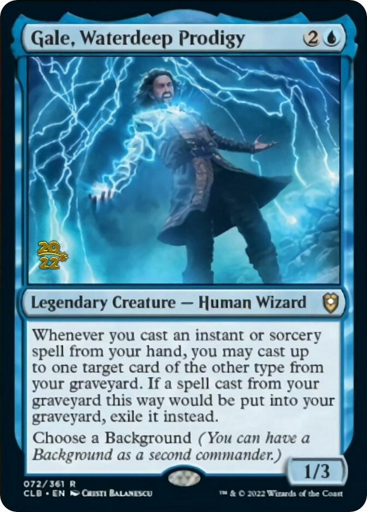 Image for Gale, Waterdeep Prodigy (72) (Prerelease Cards) - Magic: The Gathering
