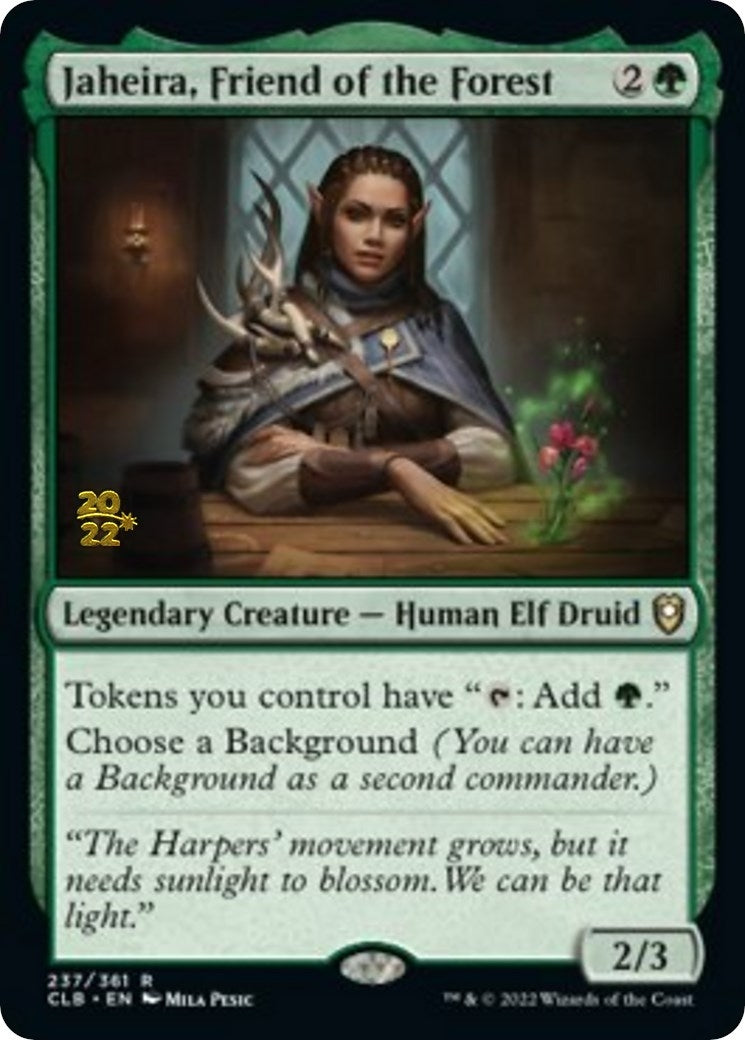 Image for Jaheira, Friend of the Forest (237) (Prerelease Cards) - Magic: The Gathering
