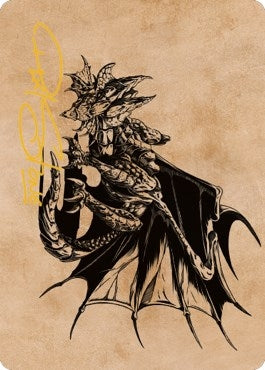 Image for Ancient Copper Dragon Art Card (52/81) (Gold-Stamped Signature) (52) (Commander Legends: Battle for Baldur's Gate) - Magic: The Gathering