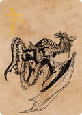 Image for Ancient Silver Dragon Art Card (47/81) (Gold-Stamped Signature) (47) (Commander Legends: Battle for Baldur's Gate) - Magic: The Gathering