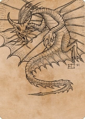 Image for Ancient Gold Dragon Art Card (44/81) (44) (Commander Legends: Battle for Baldur's Gate) - Magic: The Gathering