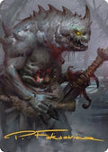 Image for Gray Slaad Art Card (Gold-Stamped Signature) (15) (Commander Legends: Battle for Baldur's Gate) - Magic: The Gathering