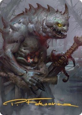 Image for Gray Slaad Art Card (Gold-Stamped Signature) (15) (Commander Legends: Battle for Baldur's Gate) - Magic: The Gathering
