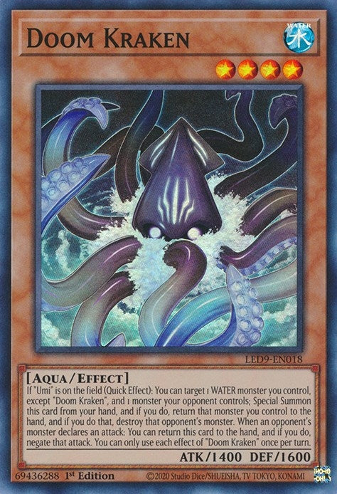 Image for Doom Kraken (LED9-EN018) (LED9) - YuGiOh