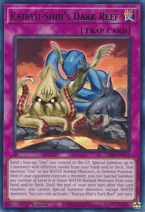 Image for Kairyu-Shin's Dark Reef (LED9-EN022) (LED9) - YuGiOh