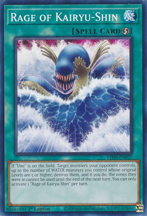 Image for Rage of Kairyu-Shin (LED9-EN027) (LED9) - YuGiOh