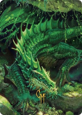 Image for Adult Green Dragon Art Card (Gold-Stamped Signature) (1) (Commander Legends: Battle for Baldur's Gate) - Magic: The Gathering