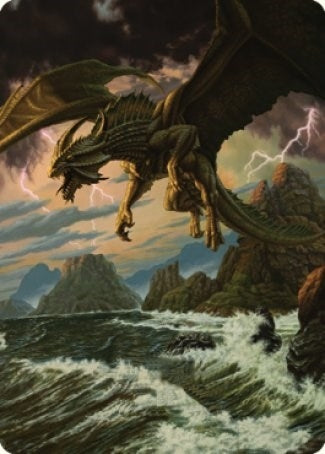 Image for Ancient Bronze Dragon Art Card (3/81) (3) (Commander Legends: Battle for Baldur's Gate) - Magic: The Gathering