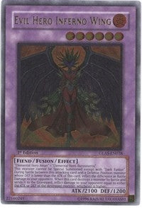 Image for Evil Hero Inferno Wing (UTR) (GLAS-EN038) (GLAS) - YuGiOh