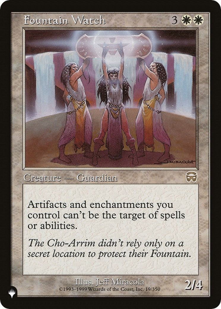 Image for Fountain Watch (19/350) (The List Reprints) - Magic: The Gathering