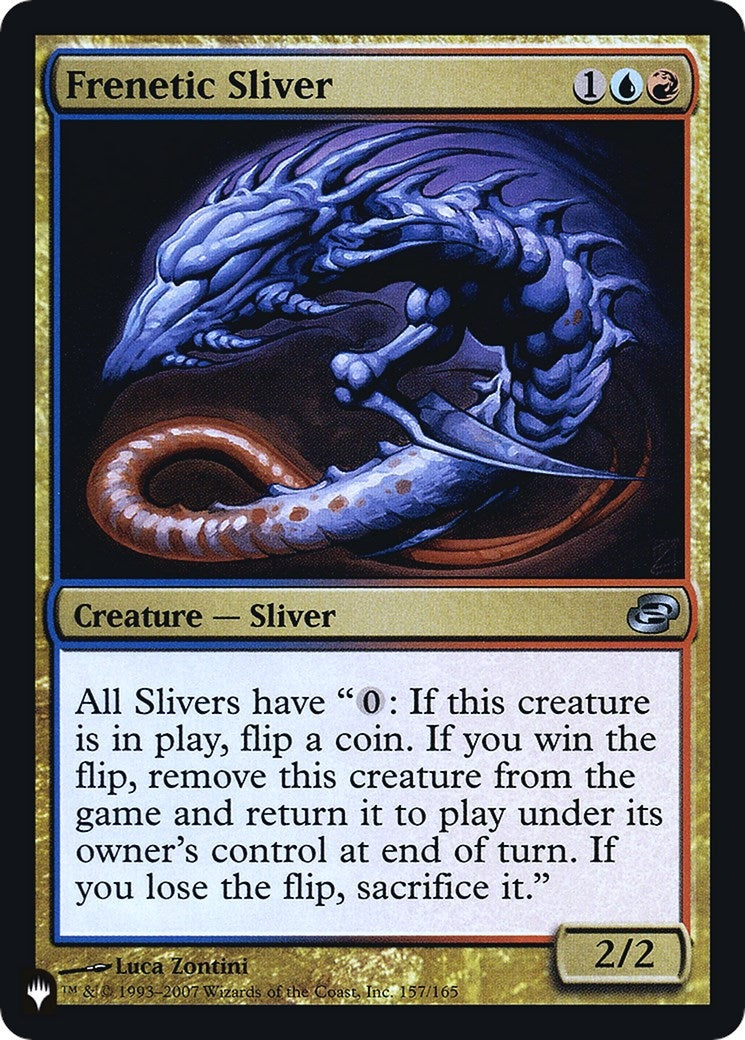Image for Frenetic Sliver (157) (The List Reprints) - Magic: The Gathering