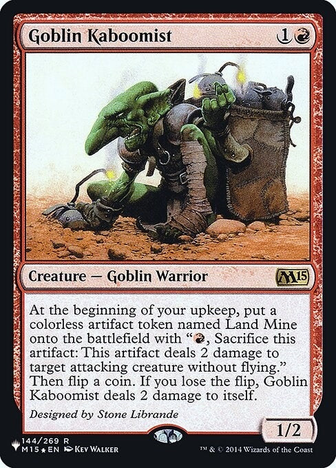 Image for Goblin Kaboomist (144) (The List Reprints) - Magic: The Gathering