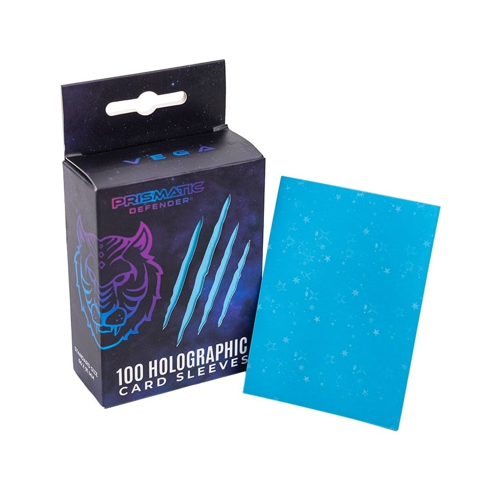 Image for Holographic Sleeves - Light Blue / Starfield (100-Pack) - Card Sleeves