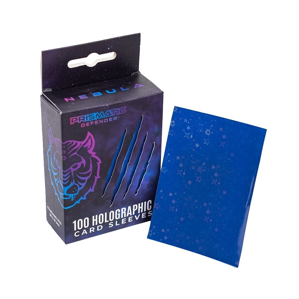 Image for Holographic Sleeves - Medium Blue / Starfield (100-Pack) - Card Sleeves