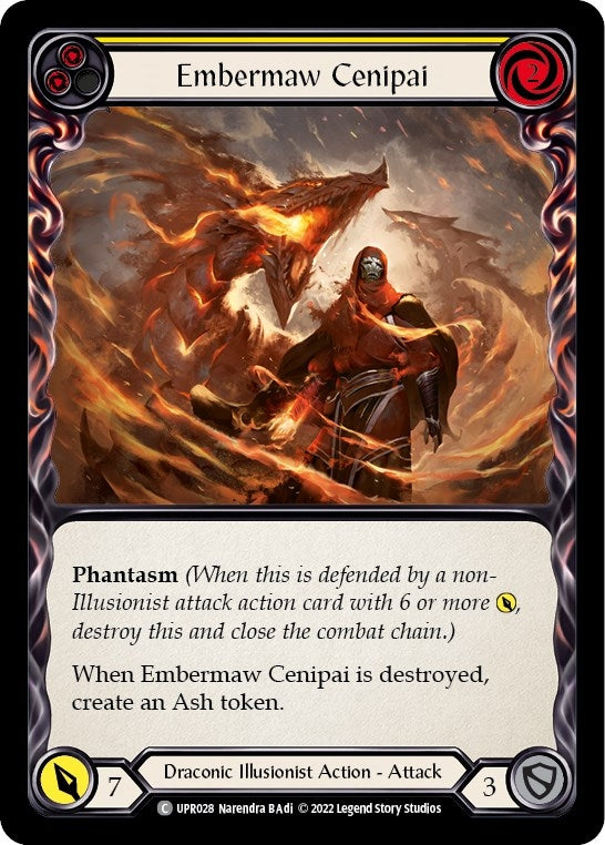 Image for Embermaw Cenipai (Yellow) (UPR028) (Uprising) - Flesh and Blood TCG